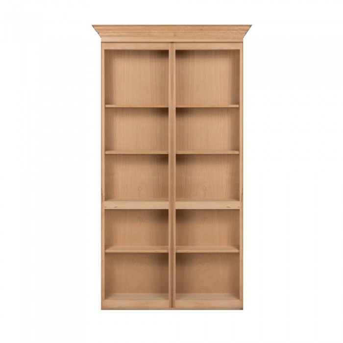 48" Unfinished Cherry Bifolding Bookcase Hidden Door